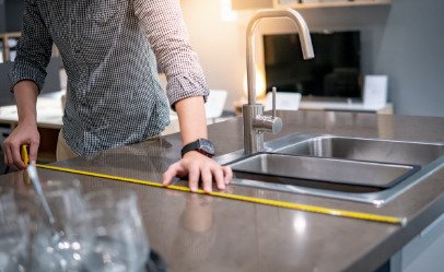 measuring countertop