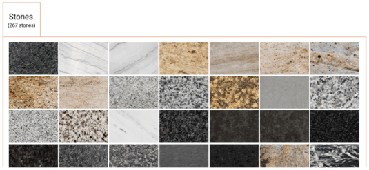 select stone material